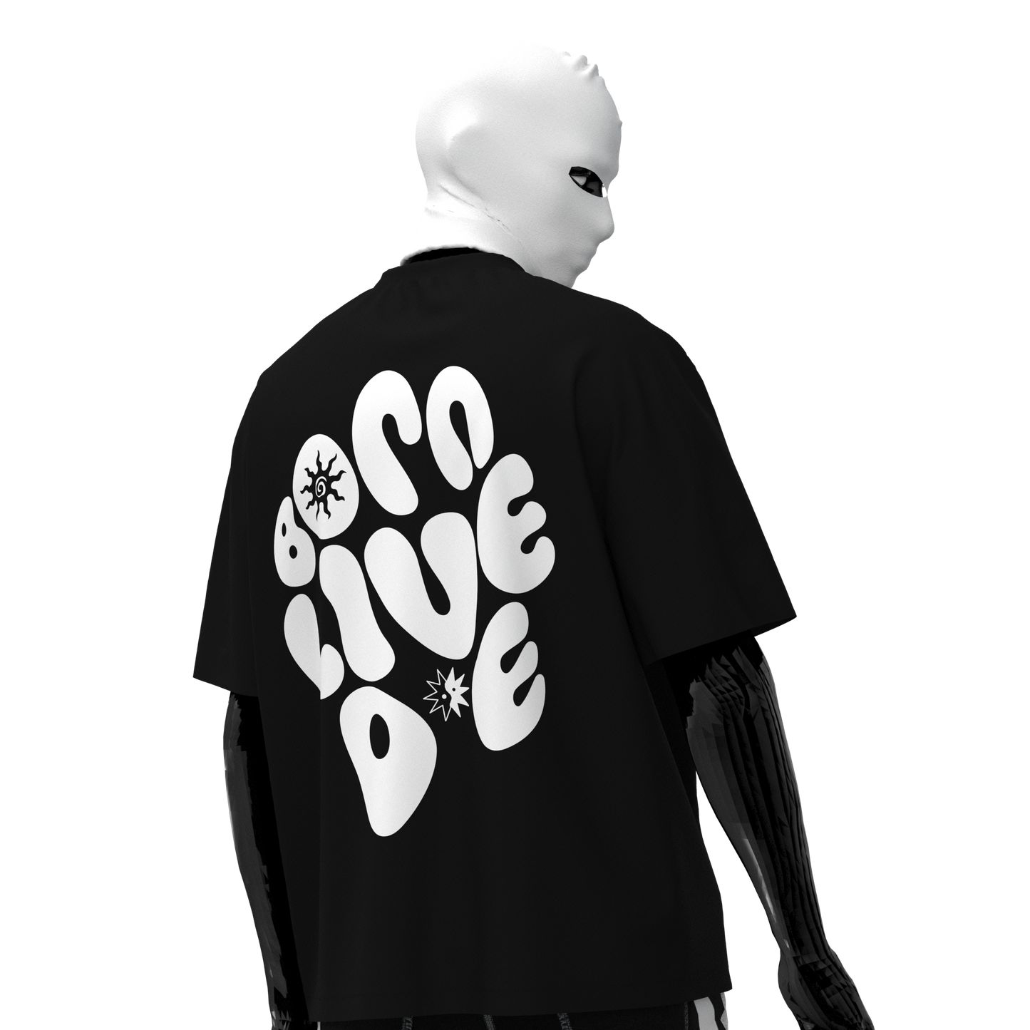 BORN LIVE DIE (UNISEX) OVERSIZED TSHIRT