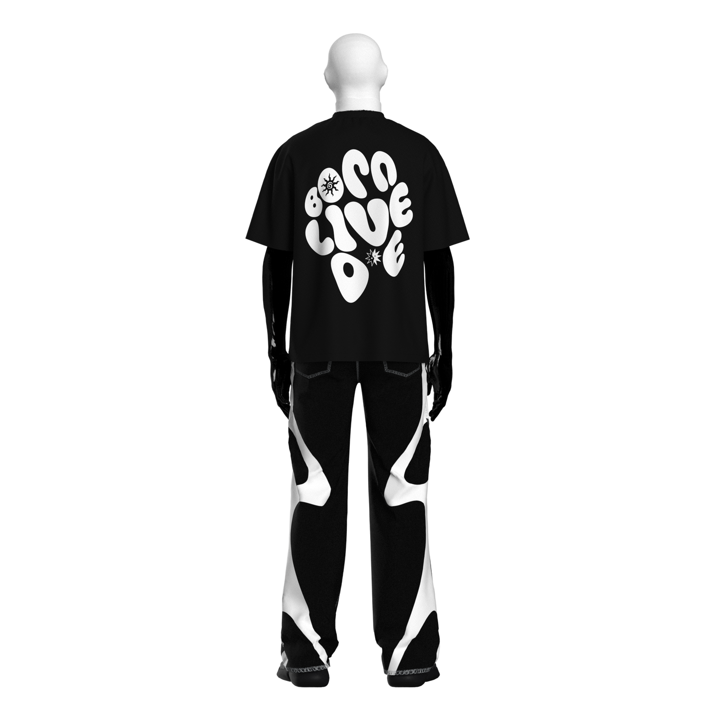 BORN LIVE DIE (UNISEX) OVERSIZED TSHIRT