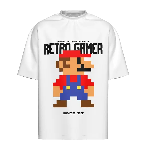 SUPER MARIO RETRO OVERSIZED TSHIRT